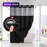 【Black Friday】Waterproof Fabric Shower Curtain with Modern Minimalist Design, Decorative Bathroom Curtain for Home, Hotel, and Dorm Decor #GLOBAL PICKS