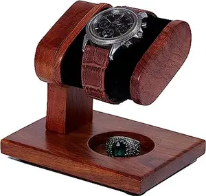 1.Bimoha - Handmade Wood Watch Stand for Men and Women’s Collection, Watch Holder Wrist Watche Stand Single ( S1)