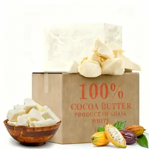 100% Pure Organic Raw Cocoa Butter Body Moisturizer - Theobroma Cacao Seed Butter, Unrefined Vegan Chocolate Hydrator, Intensive Moisturizing Nourishing for Bath & Body Care (Beauty & Personal Care)