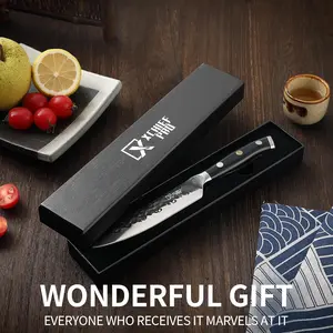 XCHIEF PRO Kitchen Utility Knife- 5" Paring Kitchen Knife – Razor Sharp Blade, High Carbon Japan Steel, Full Tang Ergonomic Handle Design – Great Ideal For Gift