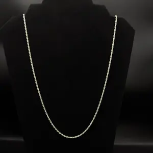Elegant 925 Sterling Silver  Rope Chain Necklace 27”- Perfect for Everyday Wear and Special Occasions