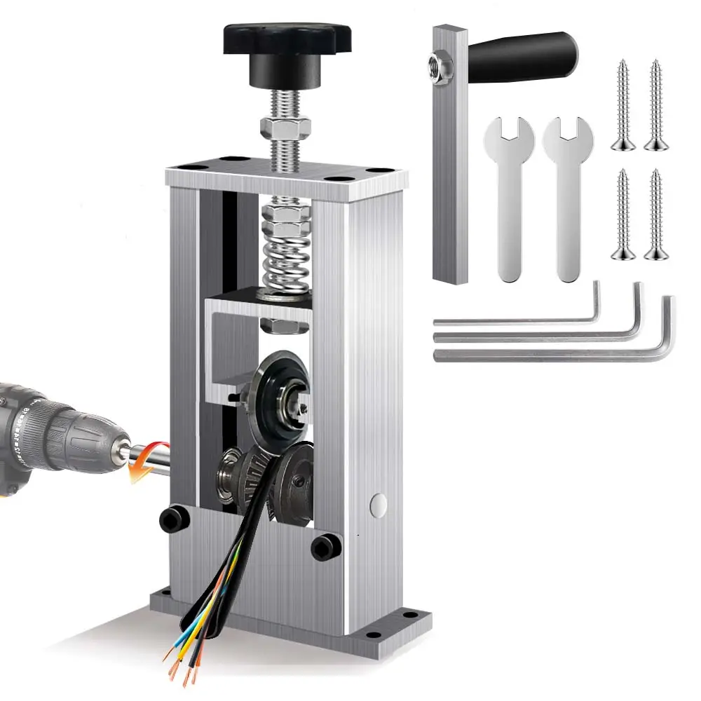 【Wire Stripping Tools】Manual & Electric Drill Operable, Quick-change Blade Wire Stripping Machine, Specialty Hand Tool for Scrap Cable Removal, Specia