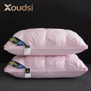 Mellow Sleep | Mellow Puff Pillow – Soft Quilted Puff Grid Design Pillow, Fluffy Plush Bed Pillow with Cloud Like Comfort, Breathable Support Pillow for Side, Back & Stomach Sleepers, Cozy Bed Pillow for Better Sleep