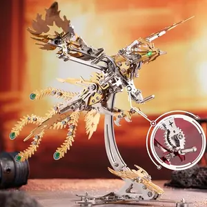 #tiktokshopmemorialday 3D Metal Model Phoenix Assembly Kit | Mythical Bird Puzzle Gift#3DMetalModel #AssemblyKit #FantasyCreature #MechaModel #MetalPuzzle #Steampunk #DIYCollectible #DeskDecor #GiftsForMen #StressRelief