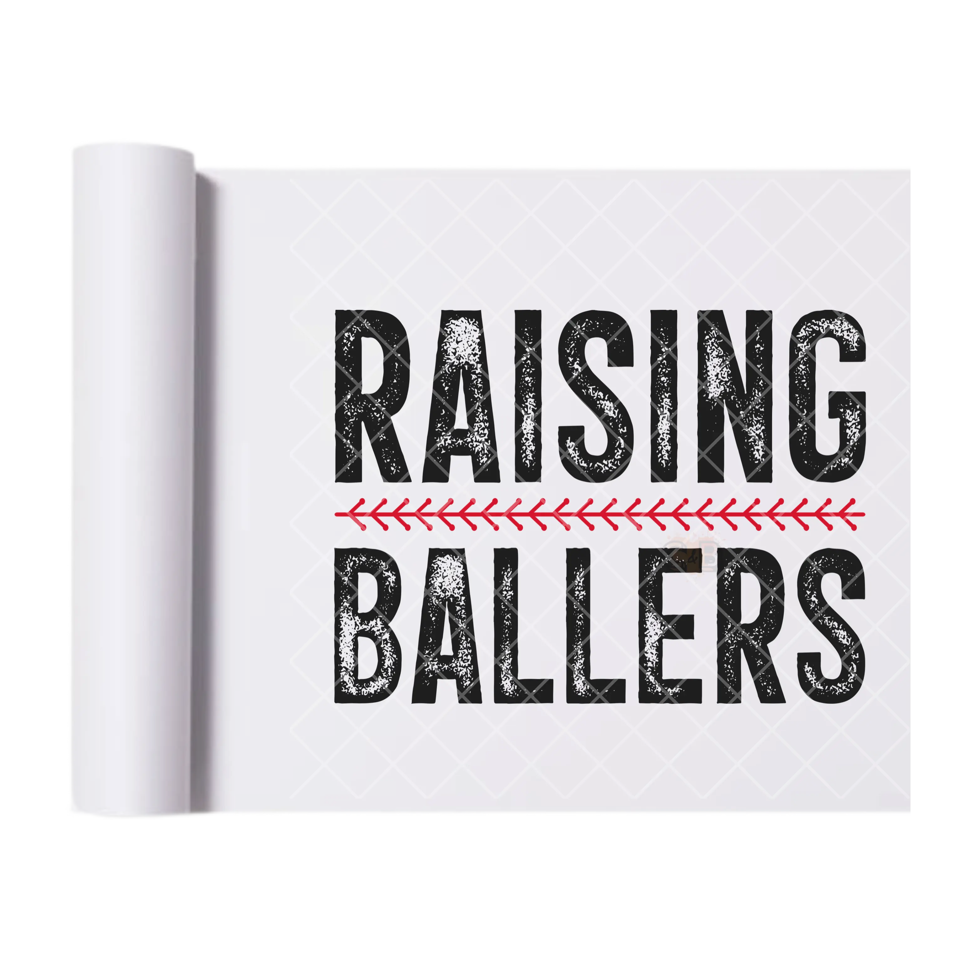 Raising Ballers - Direct Print Film Transfer for T-Shirts, Cotton, Polyester & Blends - High-Quality Print