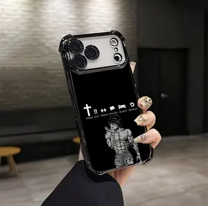 "Pray Eat Train" Motivational Gym Anime Aesthetic Design Pattern Casing For iPhone 17 16 15 14 13 12 Samsung 22 23 24 25 Plus Pro Max Ultra Soft Silicon TPU Shockproof Protector Vintage Unique Fashion Mobile Phone Case