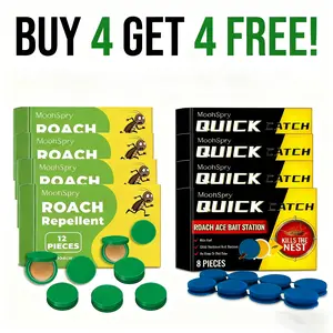 Must-Have Home Roach Relief | BOGO 4+4 Free Offer | Gentle Formula for Families Perfect for Daily Pest Prevention Cockroach Exterminator Cockroach Repellent