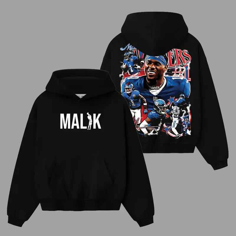 Giants Nation Fit - Malik Nabers 1 Bootleg Soft And Comfortable Cotton Hoodie, Sweatshirt and T-Shirt, Big Blue Football Fans Game Day Outfit, Gift For Football Fans, Graphic Football Shirt
