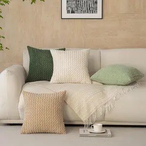 2 Piece No Fill Pillow Cover, Bubble Velvet Texture, Unique Texture, Fashionable Comfortable Easy Maintenance Large Grain, Home Sofa Bed Restaurant Bedroom Cushion Case