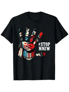 Awareness Indigenous Stop Native American T-Shirt Gifts for Dad Boyfriend