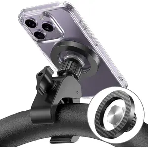 Phone Holder Clamp Mount:[24*N55 ] Rotatable Handlebar Accessories for MagSafe for ,Peloton,Steering Wheel,Push Cart,Treadmill,Fit for  12-17 Series