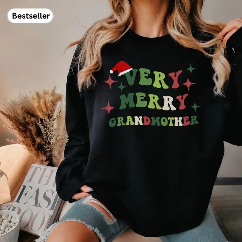 Very Merry Grandmother Crewneck Christmas Sweater