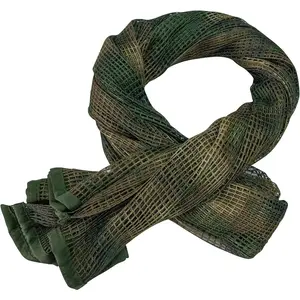 Sniper Veil Scarf Military Body Camo Mesh Net,-Sided Camouflage Pattern Scarf
