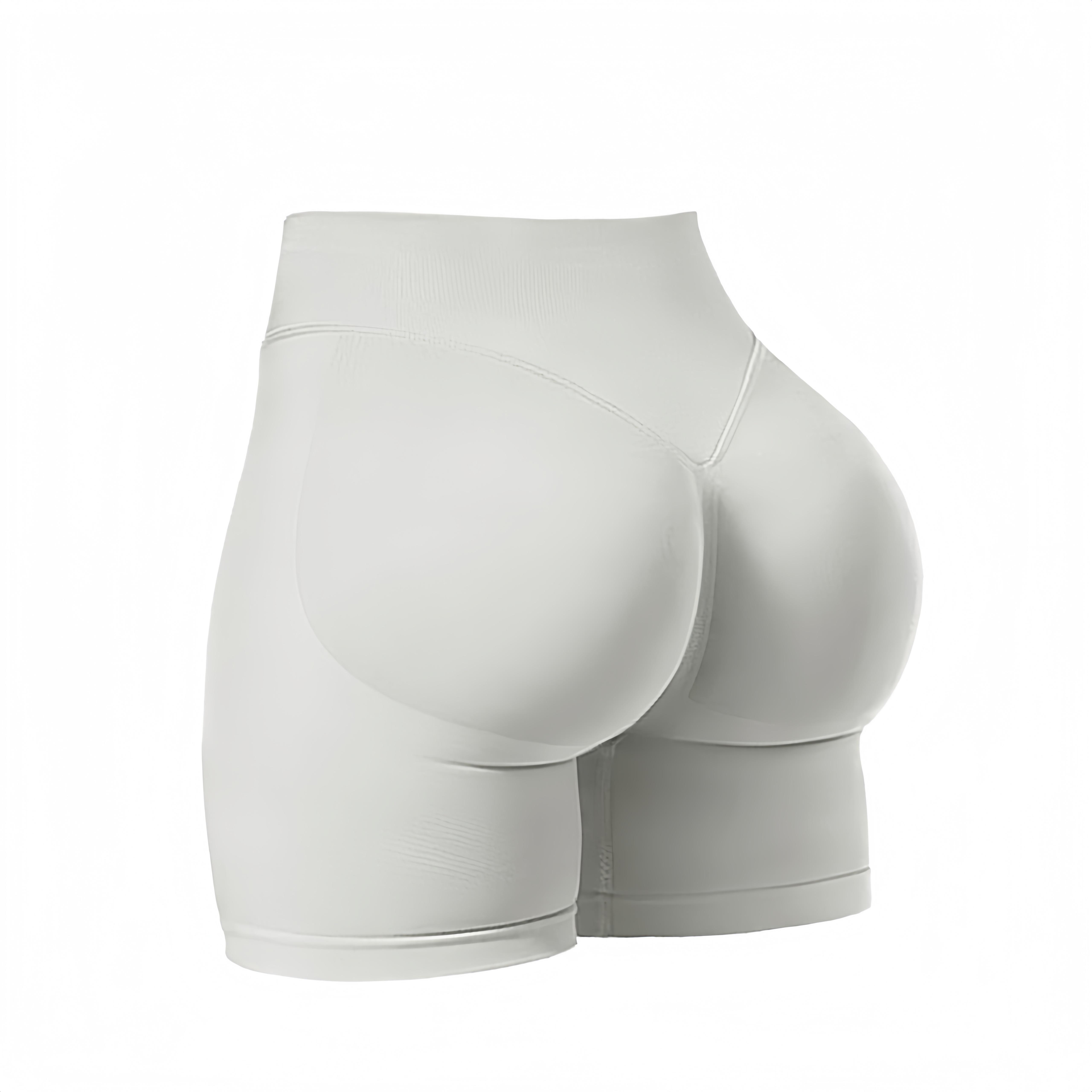 Women’s Summer Fashion Series single-piece seamless high-waist set made of nylon—tightly fitting butt-lifting shorts; cool and quick-dry styles. Sporty casual women’s apparel for gym workouts, training, and outdoor fun.