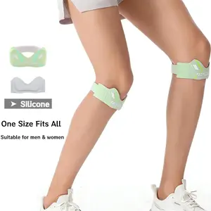 2pcs Patellar Tendon Strap with Silicone Pad, Adjustable Knee Pads Knees, Suitable for Men and Women, Targeted Knee Support for Running, Jumping, Hiking& Gym Workouts, Basketball, Volleyball, Knee Strap Brace Support, All-Day Comfort Knee Protection