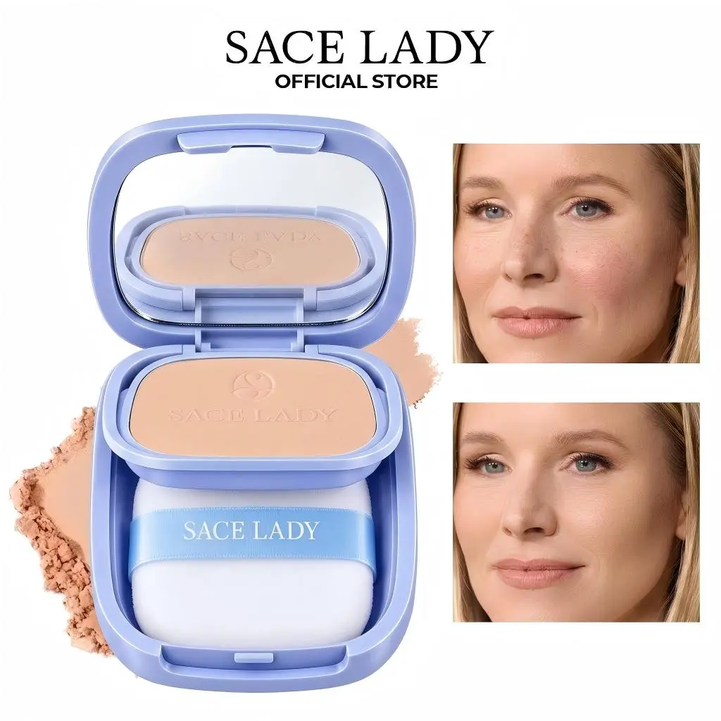SACE LADY Mineral Powder For Mature Sensitive Skin Oil Control Long Lasting Buildable Flawless Coverage Natural Finish SPF30 PA+++
