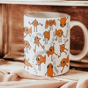 Le Poisson Steve Mug, il est orange Steve Coffee Mug, Funny Le Poisson Steve Gag Gift, Orange TikTok Fish, French Fish Meme Tea Cup