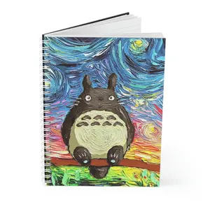 Totoro Notebook, My Neighbor Totoro Spiral Notebook, University, Back To School Journals Notebooks