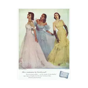 Vintage Visions: Classic Hollywood Glamour Poster - 1940s Elegance Retro Fashion