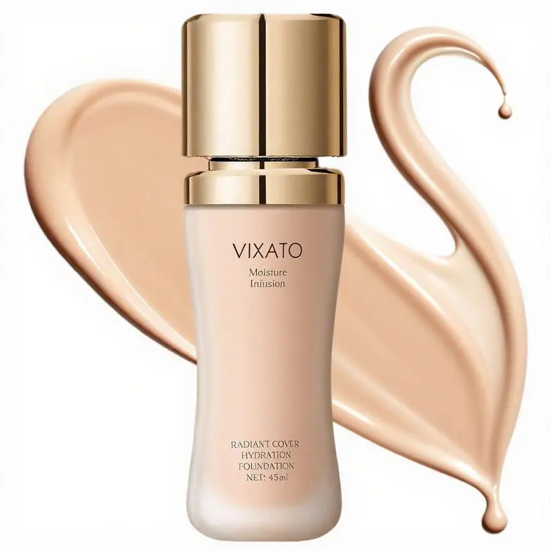 VIXATO Foundation Water Molecular Moisturizing + Concealer for Flawless Finish Liquid Foundation - Cosmetic, Makeup
