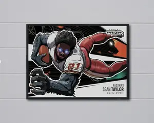 Prizm Sean Taylor 2025 Manga 12x17 Poster Washington Redskins