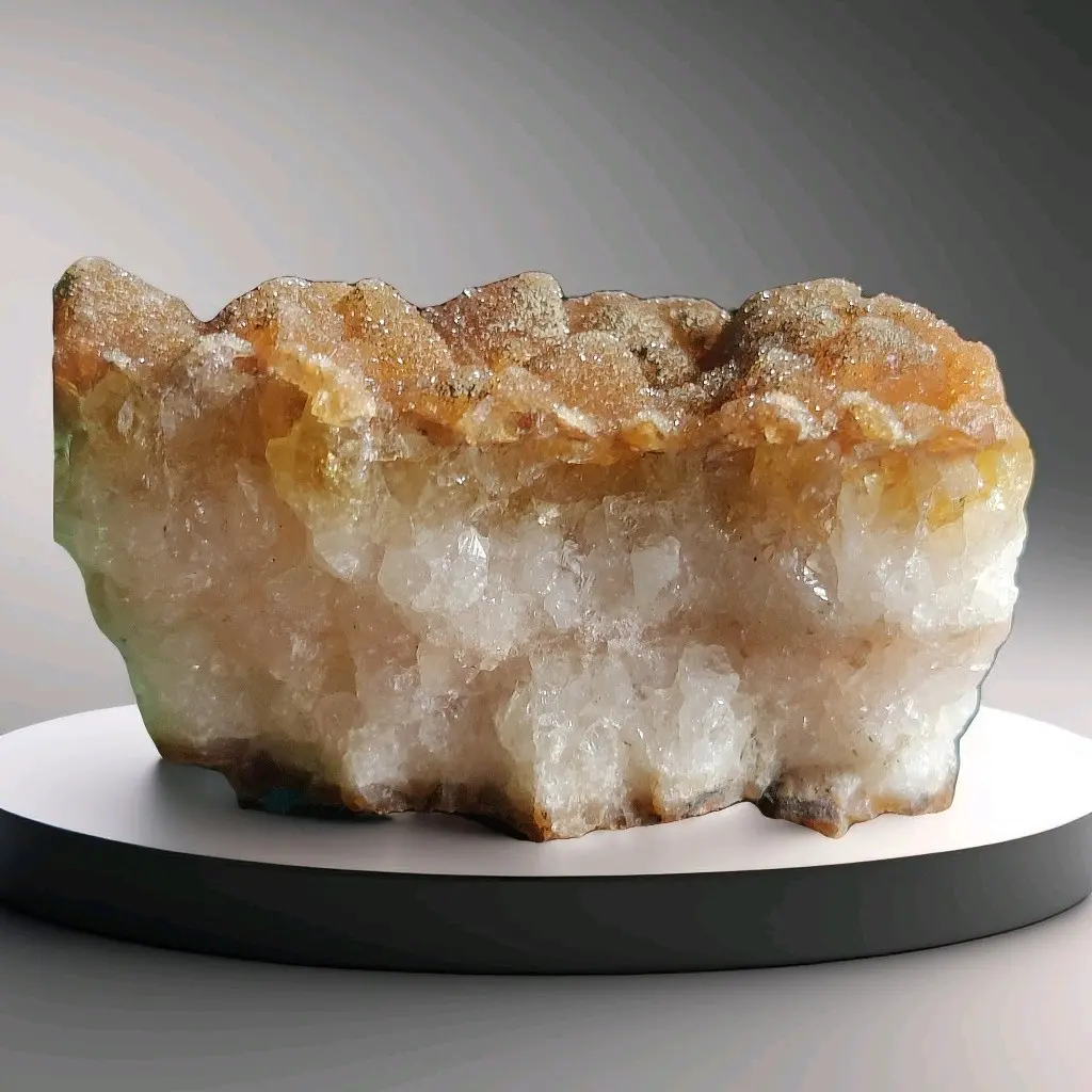 Beautiful sparkling Citrine Crystal a cluster