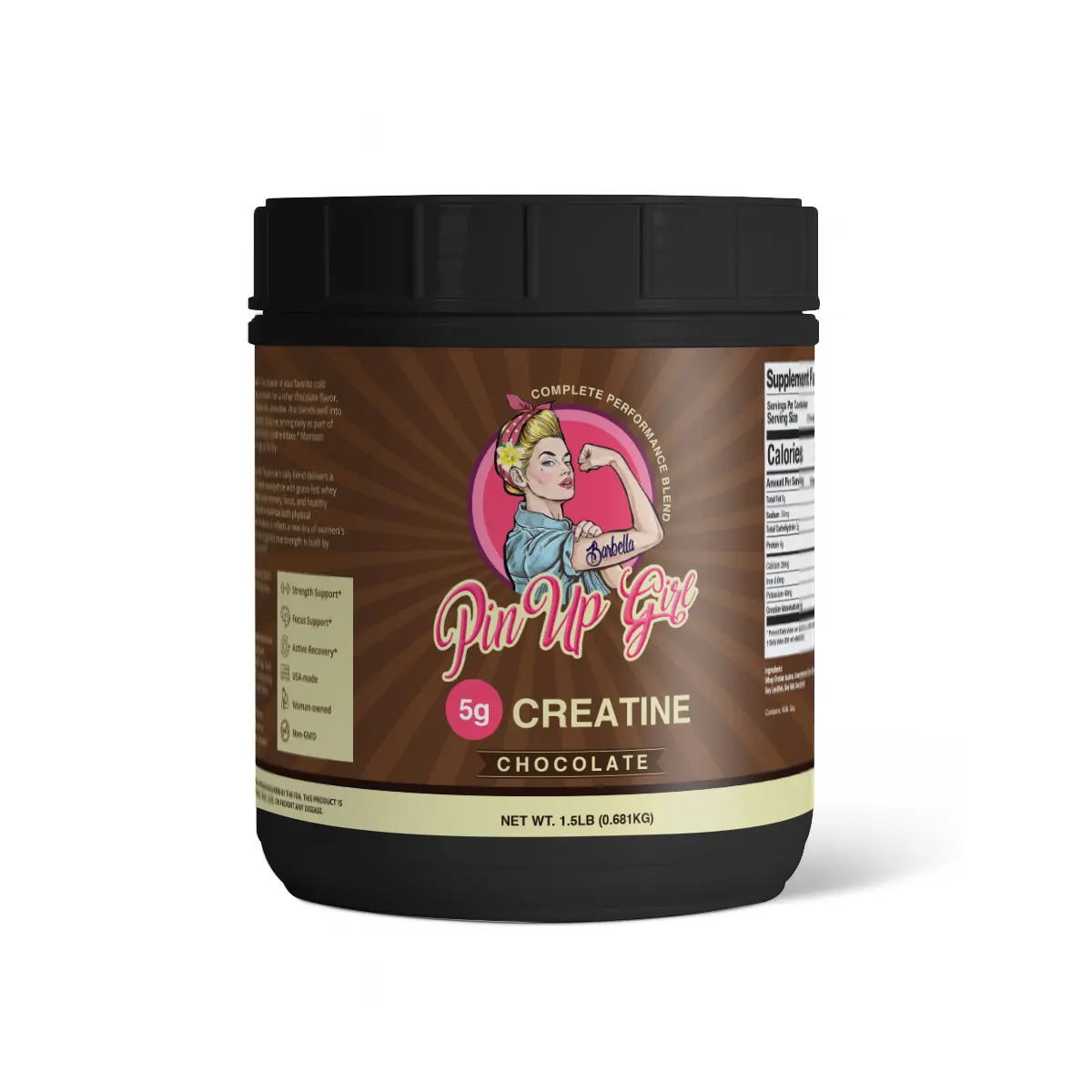 Creatine + Protein Powder | 5g Creatine + Grass Fed Whey Active Recovery & Focus