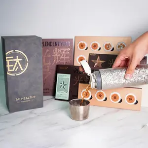 10+12 Resplendent Year Tangerine Puer Tea Cake With Titanium Thermos