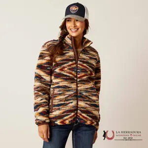 Ariat Women's Collared Traditional Chimayo Fleece Sweatshirt - Women's Coat, Jacket - Sunset Saltillo Style JCD 10046023