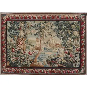 650 - Unique Fine Romanian Handmade Pure Silk Tapestry