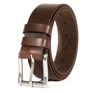 Mens Belts Leather Full Grain, Buffalo Leather, Handmade By Amish, 38mm Width & 3.6mm Thickness