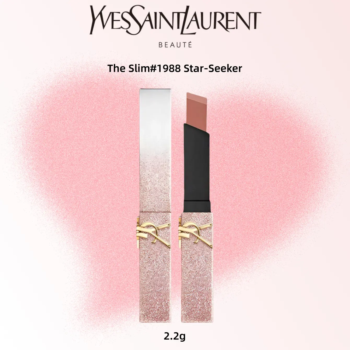 Yves Saint Laurent The Slim#1988 Star-Seeker Lipstick 2.2g - Glittery Pink Shade