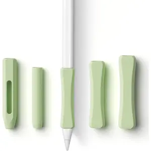 5 Pack Pencil Grips Compatible with  Pencil 2nd Generation/USB-C/Pro   Design Sleeve Holder((Mint Green)