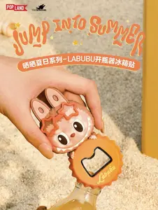 (Cat10107)The Monsters Jump into Summer Series- Bottle Opener Fridge Magnet