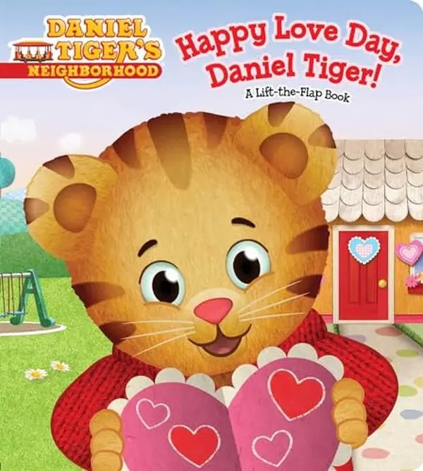 USED Book - Happy Love Day, Daniel Tiger!: A Lift-The-Flap Book (Board book) - english