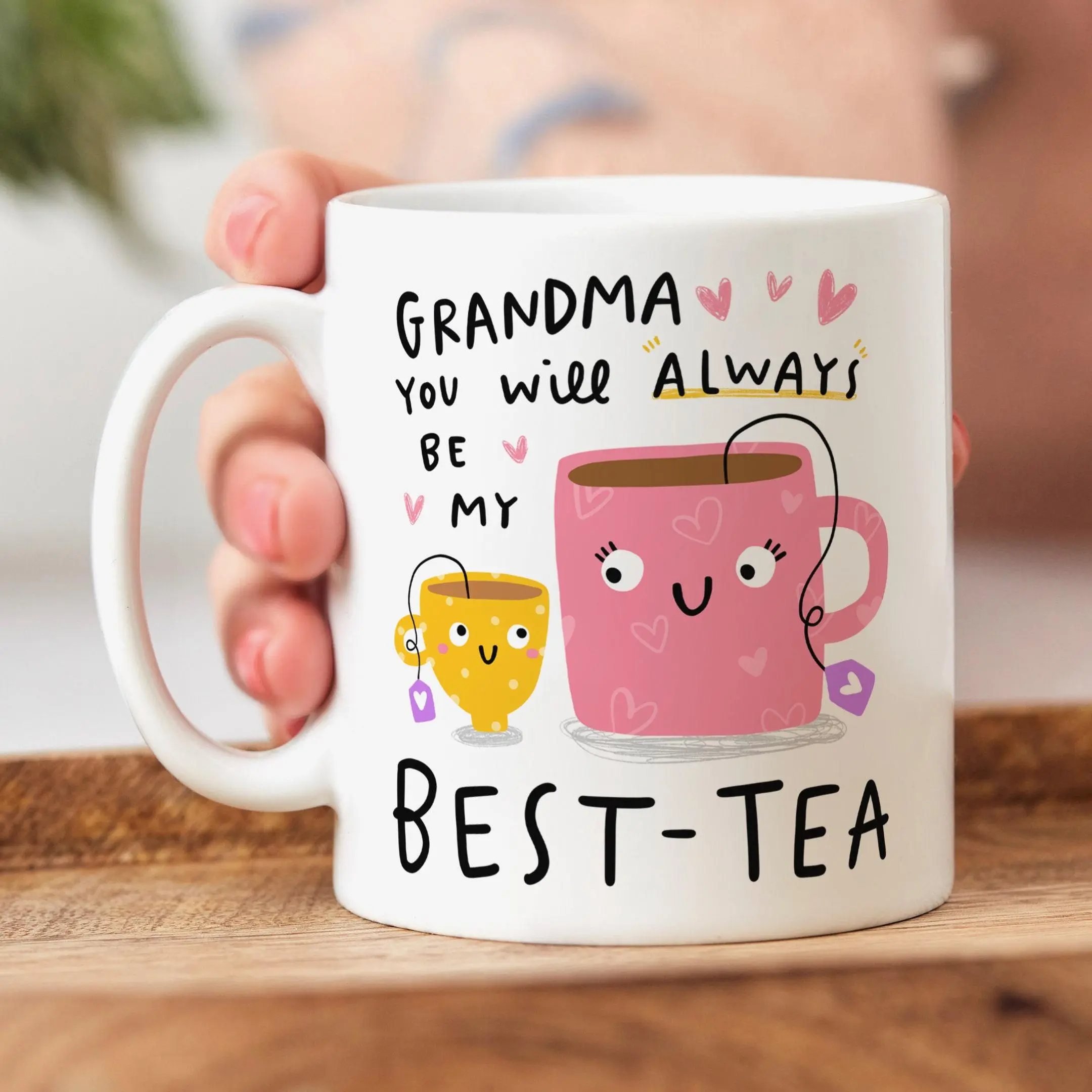 [Sale Up To 50%] Grandma My Best-Tea Mug - Gift, Grandma Gift, Birthday Gift, Best Grandma Gift, Ceramic Mug, 11oz & 15oz