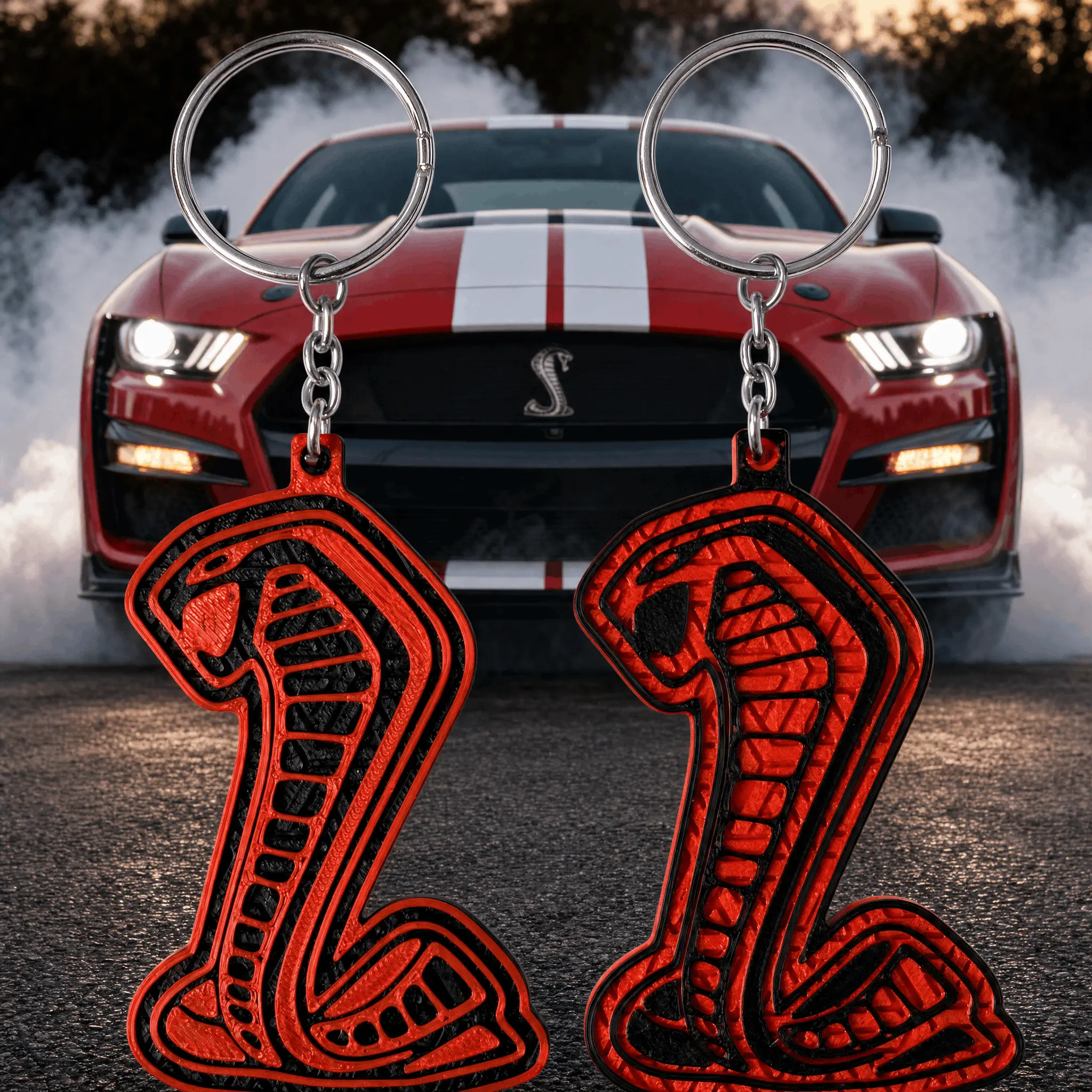 Keychain For GT500 & GT350 An Ideal Gift Or Accessory For Mustang Owners Enthusiasts & Lovers