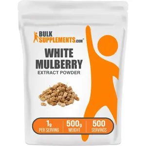 BulkSupplements White Mulberry Extract Powder - Edible - White Mulberry Leaf - Morus Alba - 100g-1kg - 1g per Serving