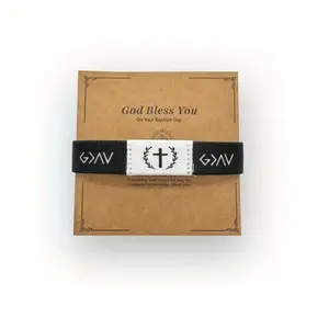 Daily Bible Verse Bracelets for Men& Women- Christian Scripture Bracelet with NFC Tap to Scan Bible Verses- Jesus Bracelet