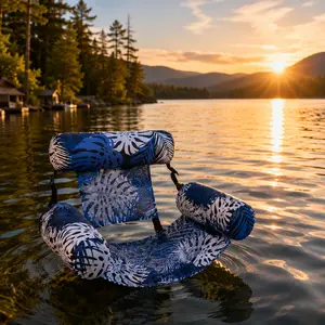 2-Pack Inflatable Hammock Lounger Beach Chair, Summer Essential Floating Chair for Pool & Beach Trips