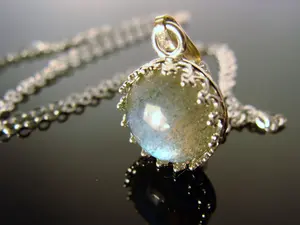 Flash Labradorite Pendant · Bezel Set 925 Sterling Silver · Iridescent Gemstone Necklace
