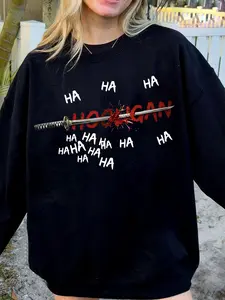 Unisex Oversized Retro Cargo Short-Sleeve Hooligan Sweatshirt - Bangtan Arirang Kpop Gang Cartoon Graphic Sweatshirt, Fan Gift