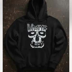Men's Hoodie The Misfits Black Skull Design Comfortable Casual Wear
