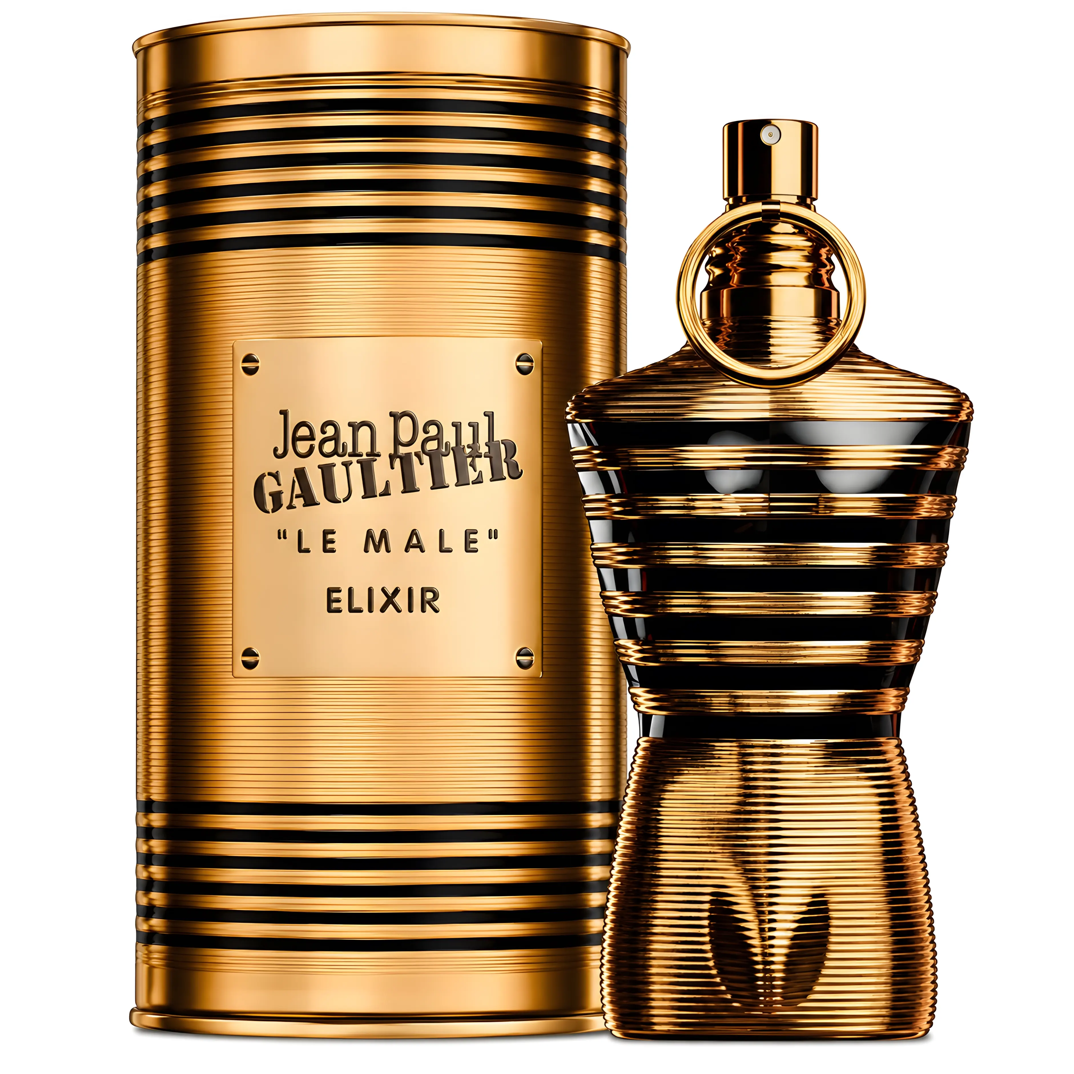 Jean Paul Gaultier Le Male Elixir For Men 4.2 Oz, Woody Aromatic Amber