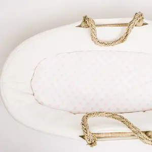 Pink Polka Dot Bassinet Sheet