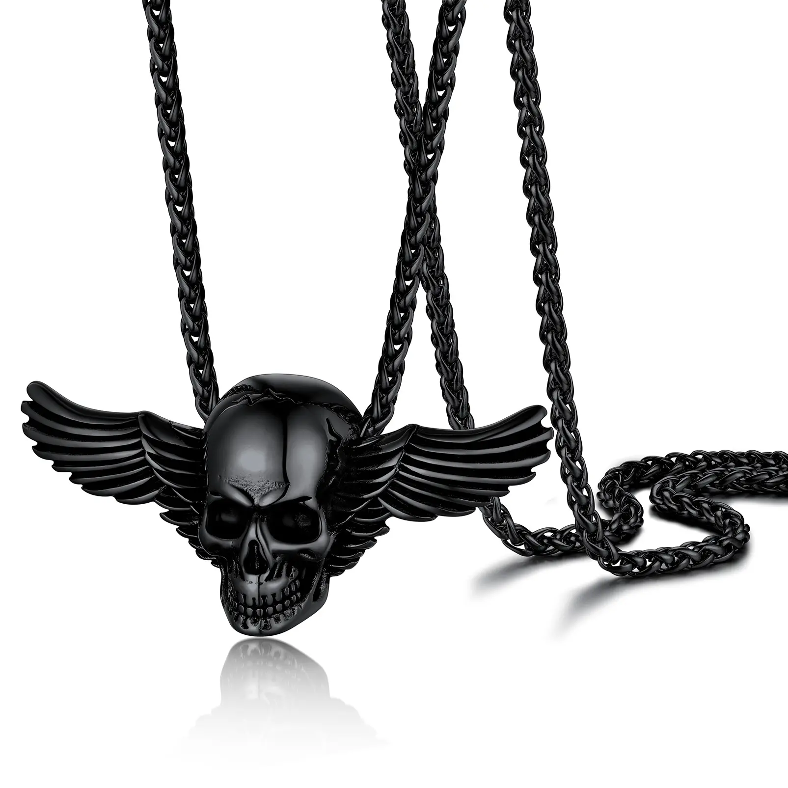 Wings Skull-Black