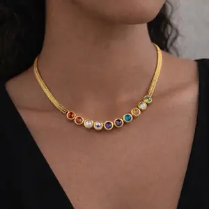 stainless steel minimalist chain necklace – waterproof & tarnish-free