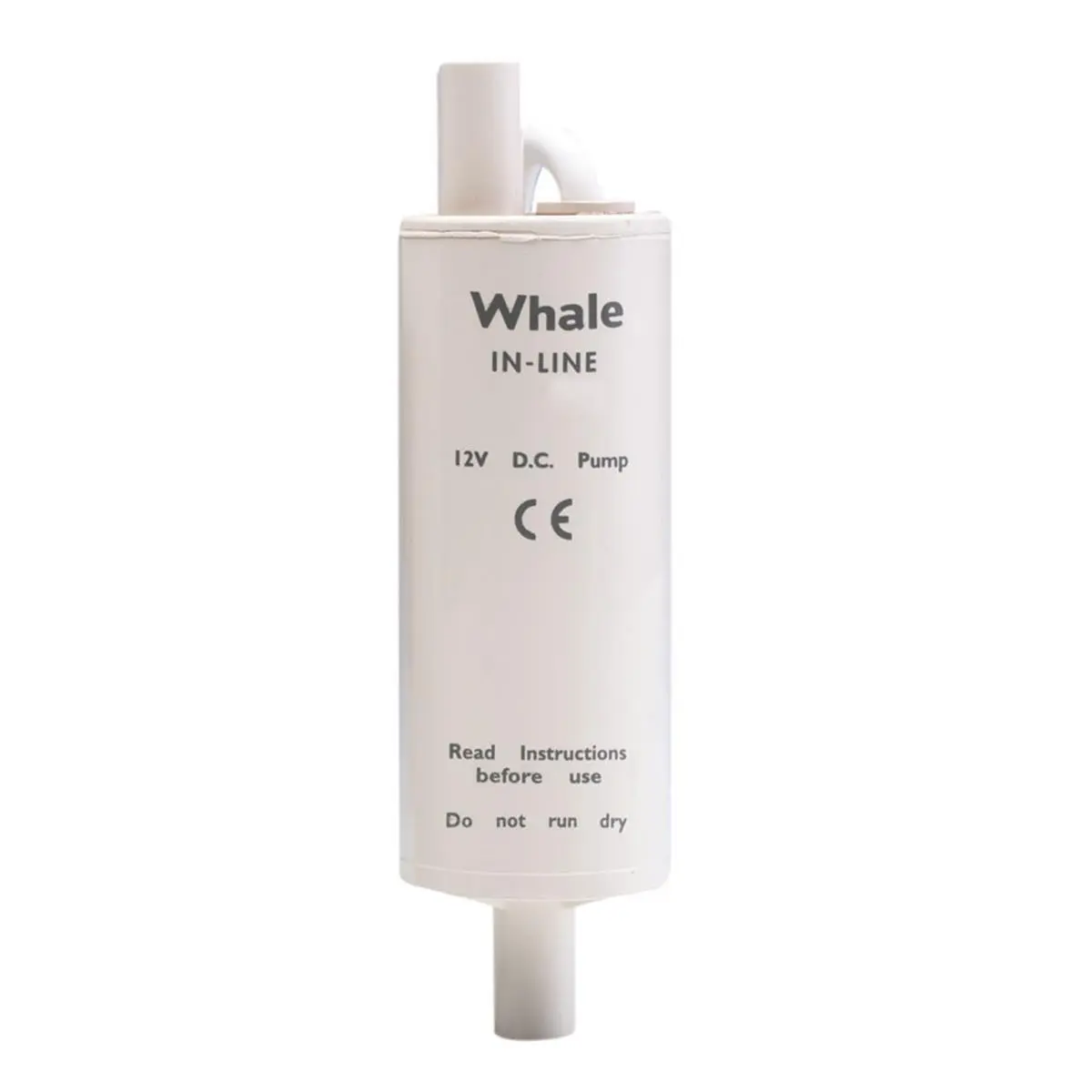 Whale 12V 13 LPM Inline Galley Suction Pump - Long Life and Very Quiet for Freshwater and Saltwater Use, Economical Solution, Straight Forward Installation