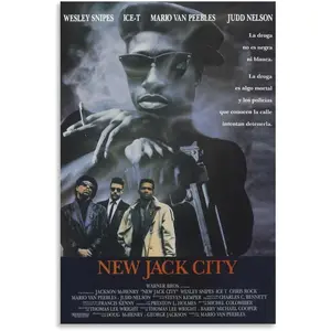 Movie Poster NEW JACK CITY Cool Decorative Canvas Art Print for Modern Family Bedroom Decor Frame-Style Artwork Ornaments High-Resolution Photo