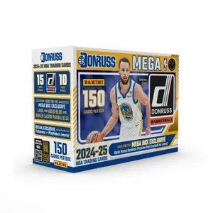 Donruss 2024-2025 Mega 25-25a Trading Cards, 150 Cards per Pack, Includes Red Cracked Ice Rated Rookies, Mega Box Exclusive